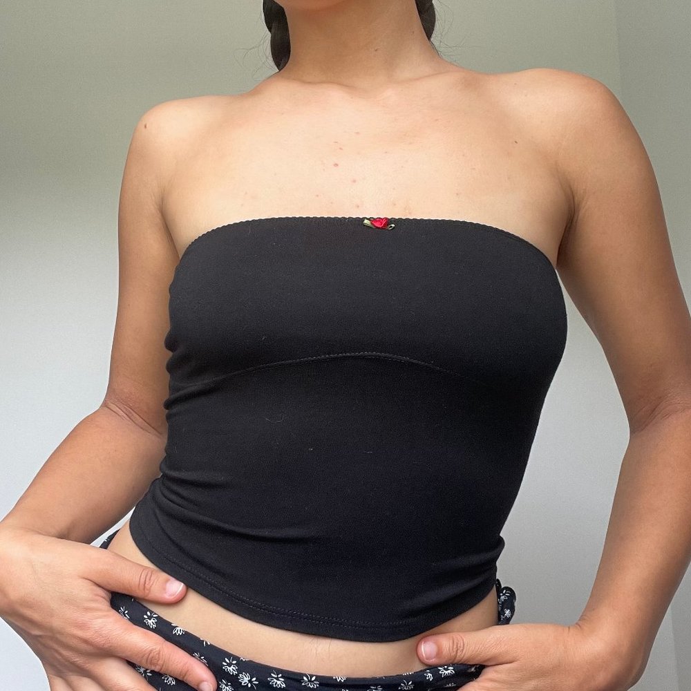 rat boi lined contour tube top